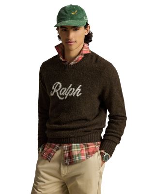 The Ralph Wool Blend Logo Crewneck Sweater