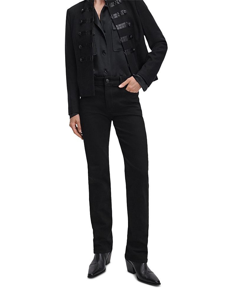 rag & bone Sutton Full Slim Cigarette Jeans in Black