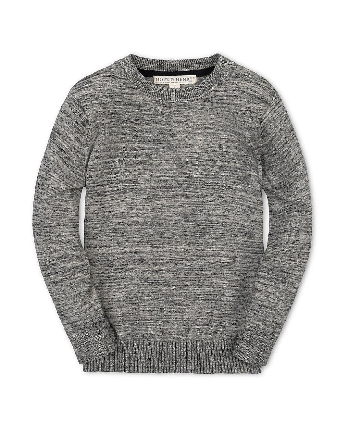 Hope & Henry Boys' Organic Crewneck Pullover Sweater - Little Kid, Big Kid