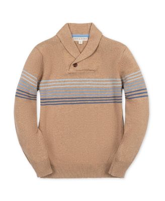 Boys' Organic Shawl Collar Stripe Sweater - Little Kid, Big Kid