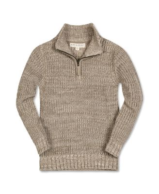 Boys' Organic Half Zip Cardigan Stitch Sweater - Little Kid, Big Kid