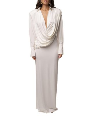  Poise Draped Maxi Dress