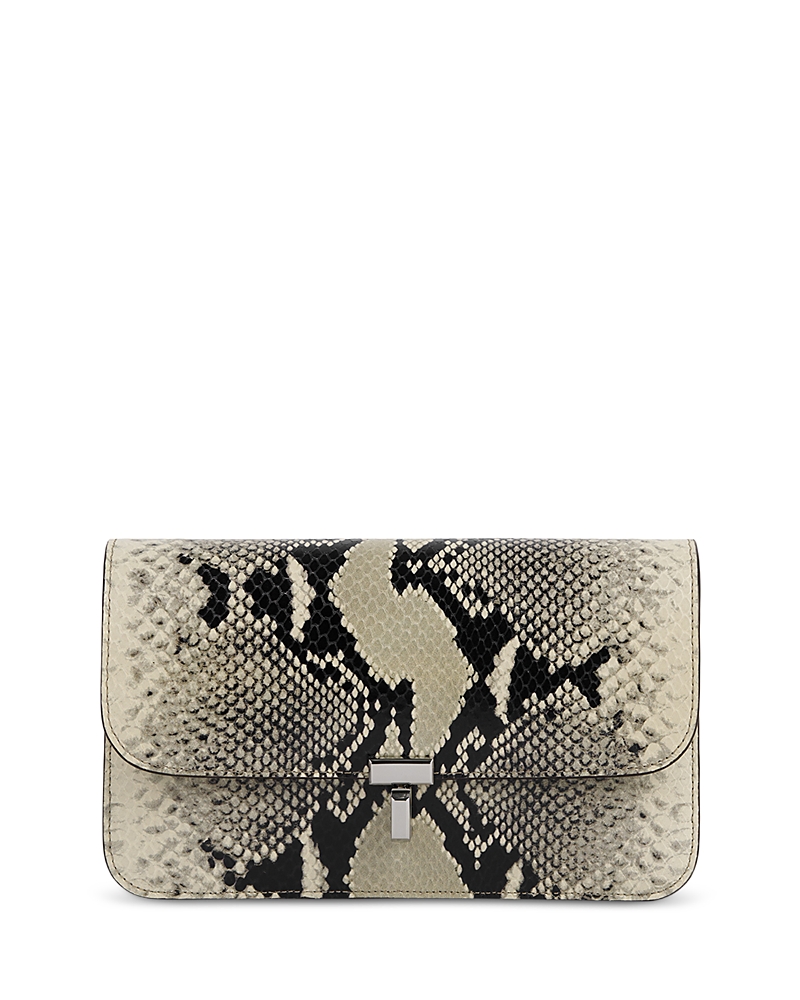 Toteme T-Lock Python Embossed Leather Crossbody Bag · NO SIZE