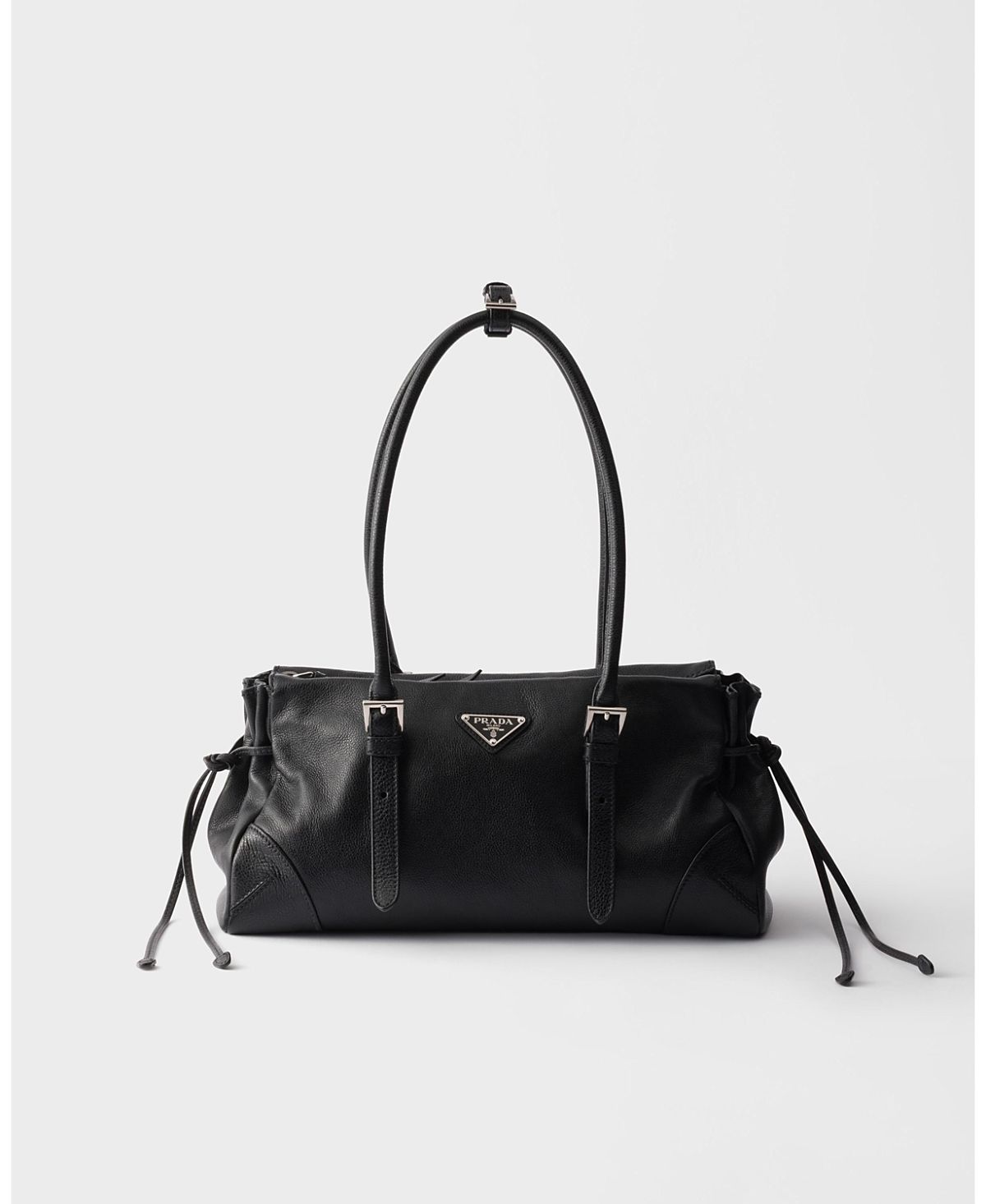 Prada Bonnie Medium Antiqued Leather Tote Bag