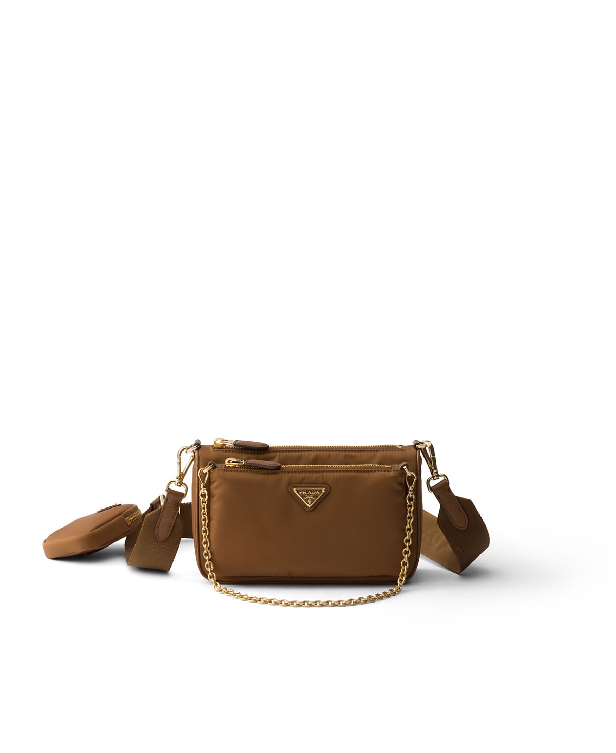 Prada Re-Nylon and Saffiano Leather Mini Shoulder Bag
