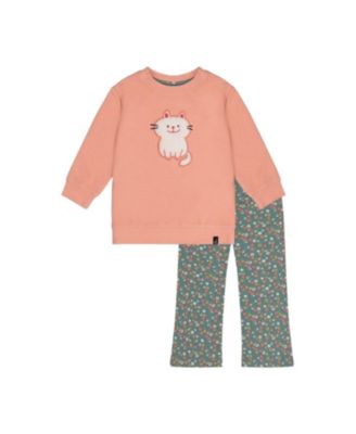  Girls' Tunic and Leggings Sweet Ribbed Floral Set - Little Kid