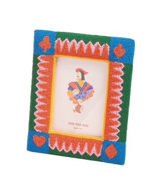  Dadri Decorative Beaded Wood Frame, 8" x 7"