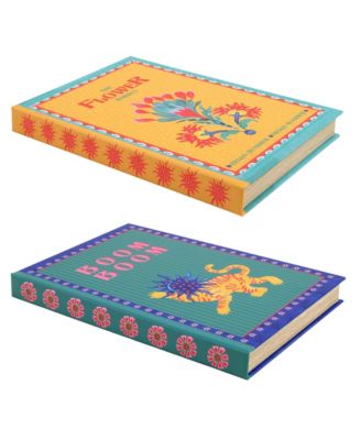  Olbia Decorative Box 2 Pcs Set, 9" x 13"