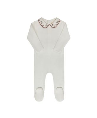 Ely's & Co. Unisex Embroidered Collar Collection Footie - Baby