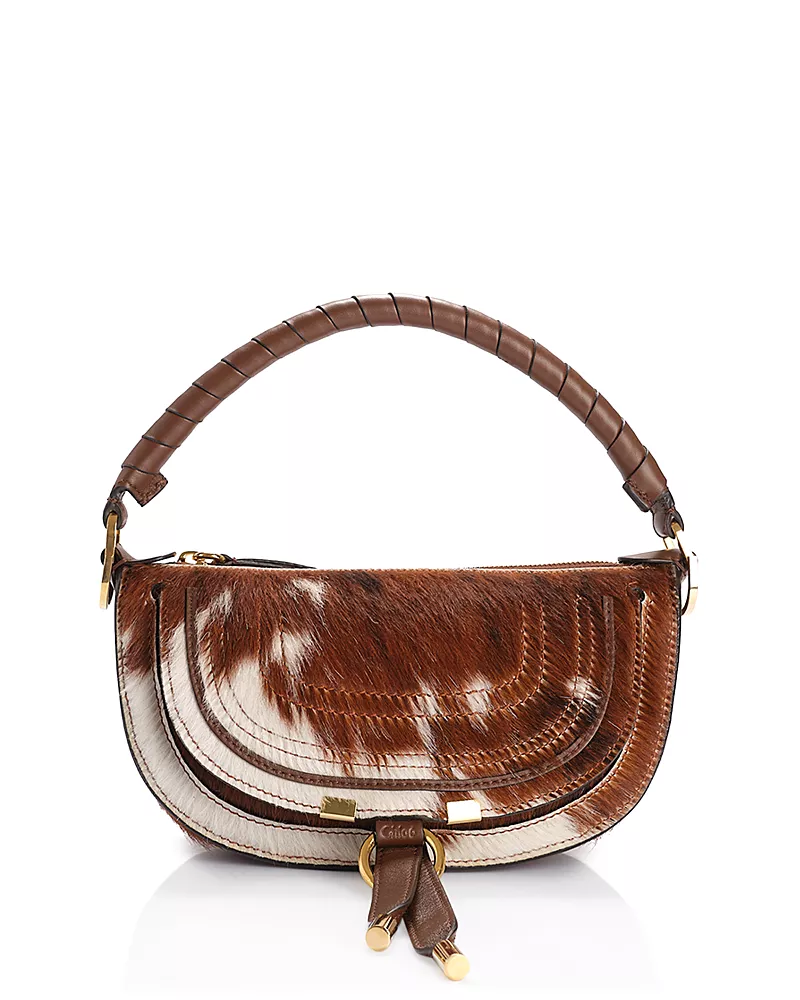 Chloe Marcie Mini Calf Hair Handbag