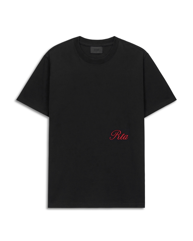 RtA Liam Script Short Sleeve Cotton Tee