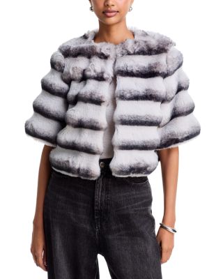 Teo Faux Fur Ombr&eacute; Shrug