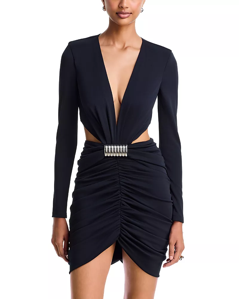 Bcbgmaxazria Nicolette Cutout Ruched Dress