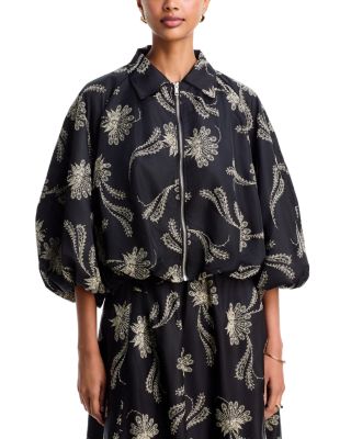 Paisley Fan Embellished Paulina Jacket