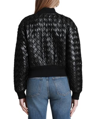 Faux Leather Bomber Jacket - thumbnail 6