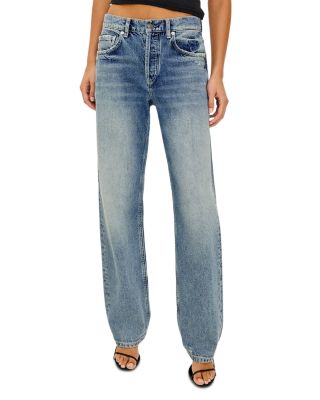 Del Mar High Rise Cotton Jeans in Vintage Azure