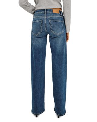Getty Cotton Stretch Low Rise Jeans in Lagoon