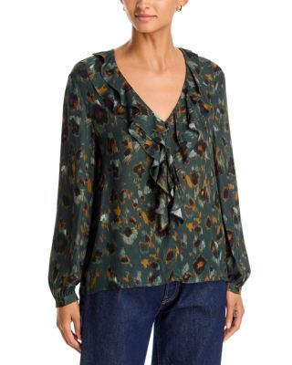 Emmdonare Ruffle Trim Blouse 