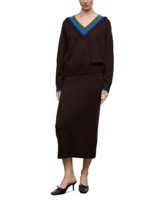 Normandy Merino Wool Midi Sweater Dress