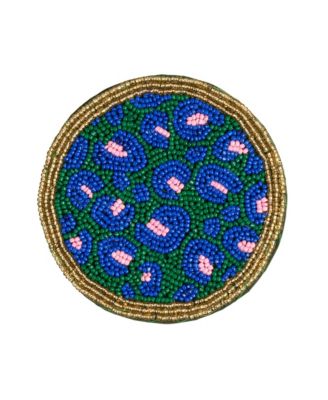 Dadri Beaded Coaster, Diameter 4"
