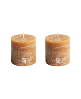  Deurne Pillar Candle Set of 2, 3.5"