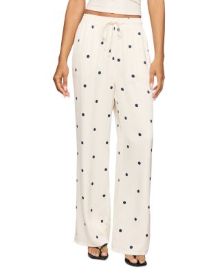 Lara Dot Drawstring Waist Pants