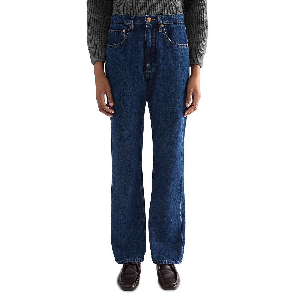 Jil Sander Mid Rise Lightweight Denim Flare Jeans