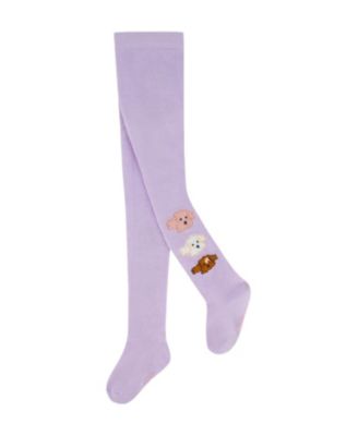 Girls' Cotton Blend Poodle Leg Tights - Little Kid, Big Kid