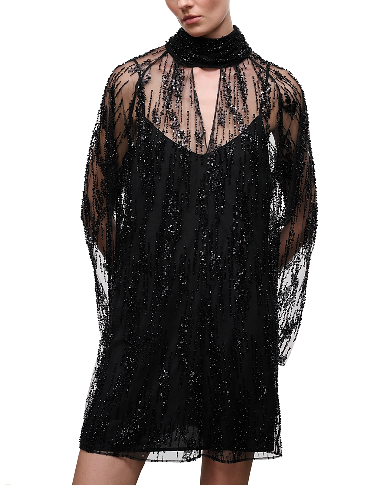 Staud Esther Embellished Mini Dress