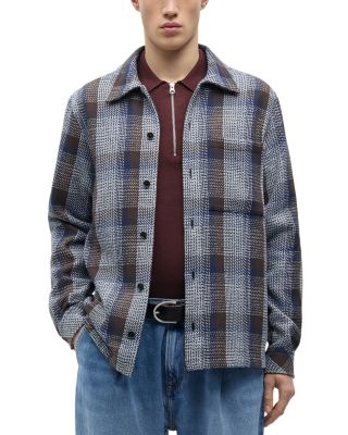 Staka Melange Check Cotton Overshirt
