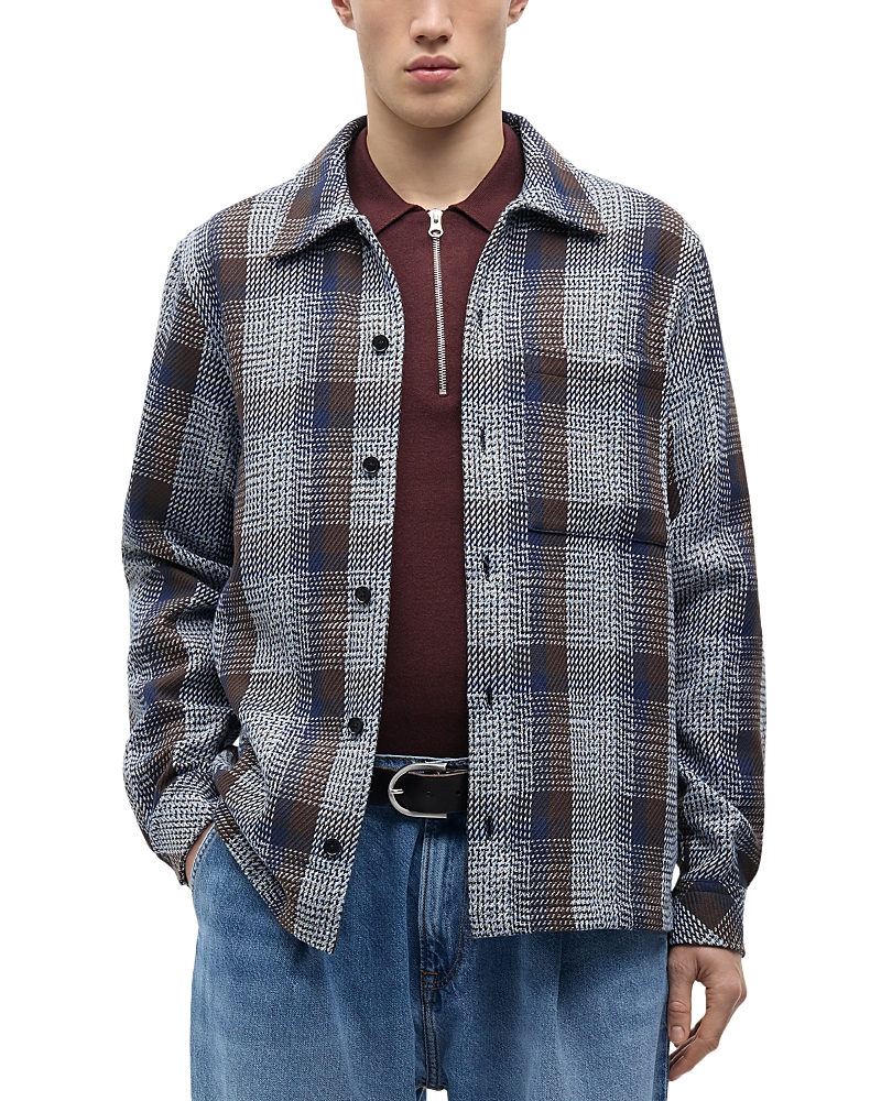 Samse Samse Staka Melange Check Cotton Overshirt