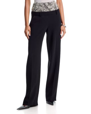 Cinq a Sept Crystal Ivy Dionne Embellished Pants