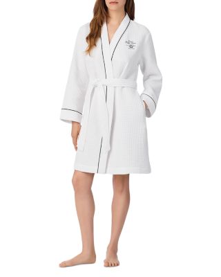 Cotton Blend Waffle Knit Robe - Exclusive