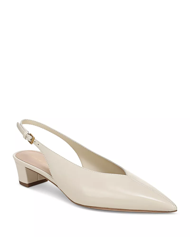 Veronica Beard Women's Pamela Leather Slingback Pumps