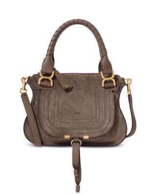 Marcie Small Suede Double Handbag