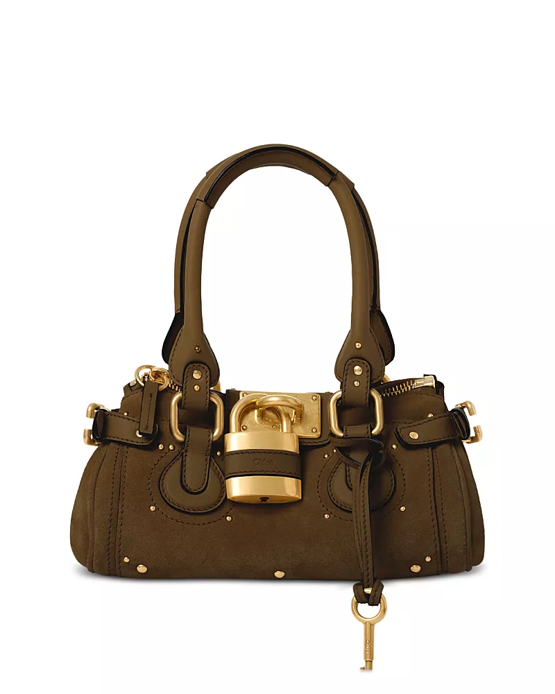 Chloe Paddington Small Suede Shoulder Bag