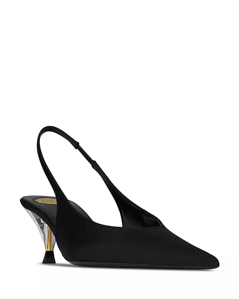 Saint Laurent Women's Fanny Slingback Pumps
