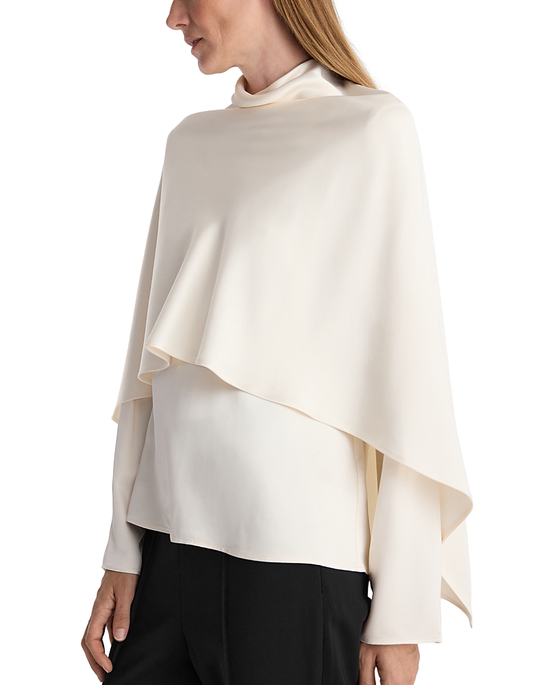 Rohe Satin Cape Overlay Top
