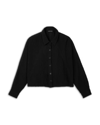 Cropped Classic Collar Dolman Sleeve Jacket - thumbnail 5