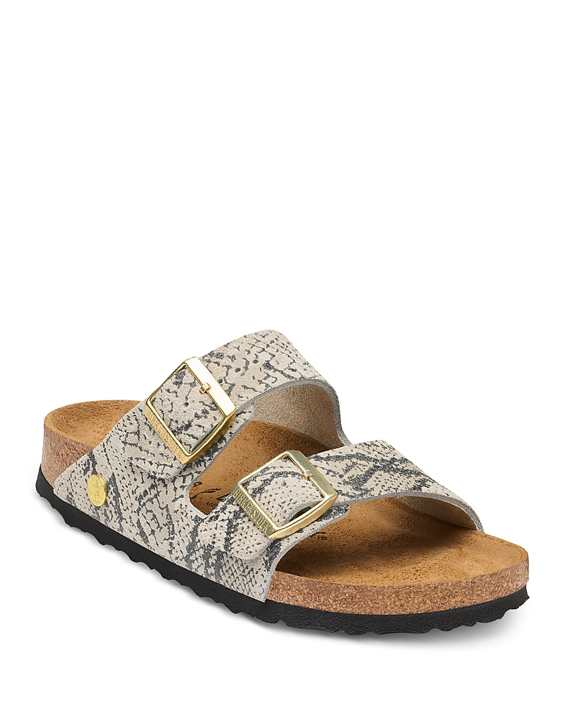 Birkenstock Women's Arizona Snake Print Suede Sandals