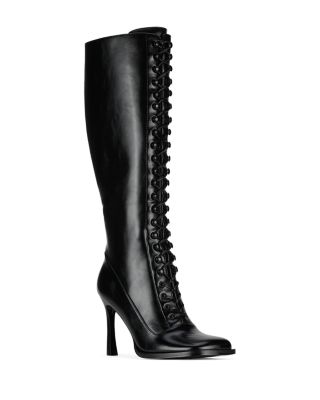 Women's Fanning Leather Knee High Boots