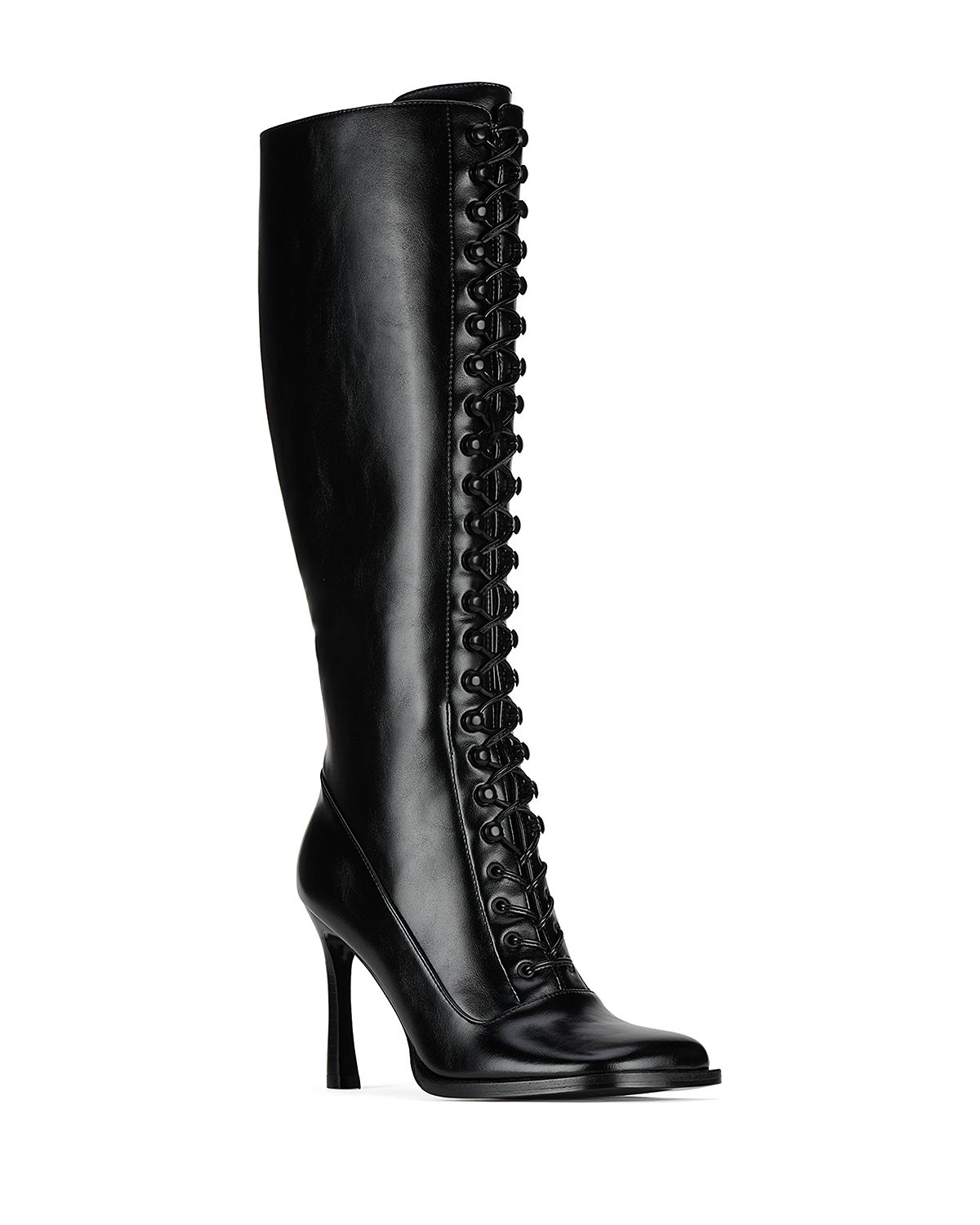 Jeffrey Campbell Women's Fanning Leather Knee High Boots