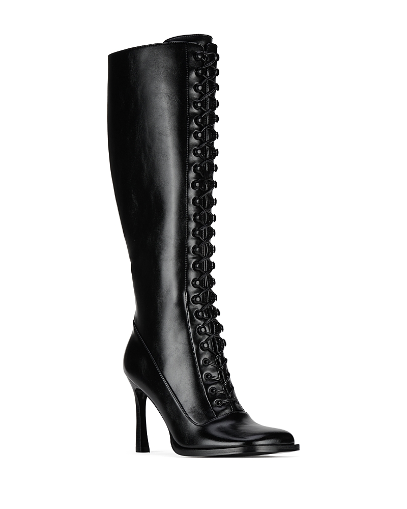 Jeffrey Campbell Women's Fanning Leather Knee High Boots