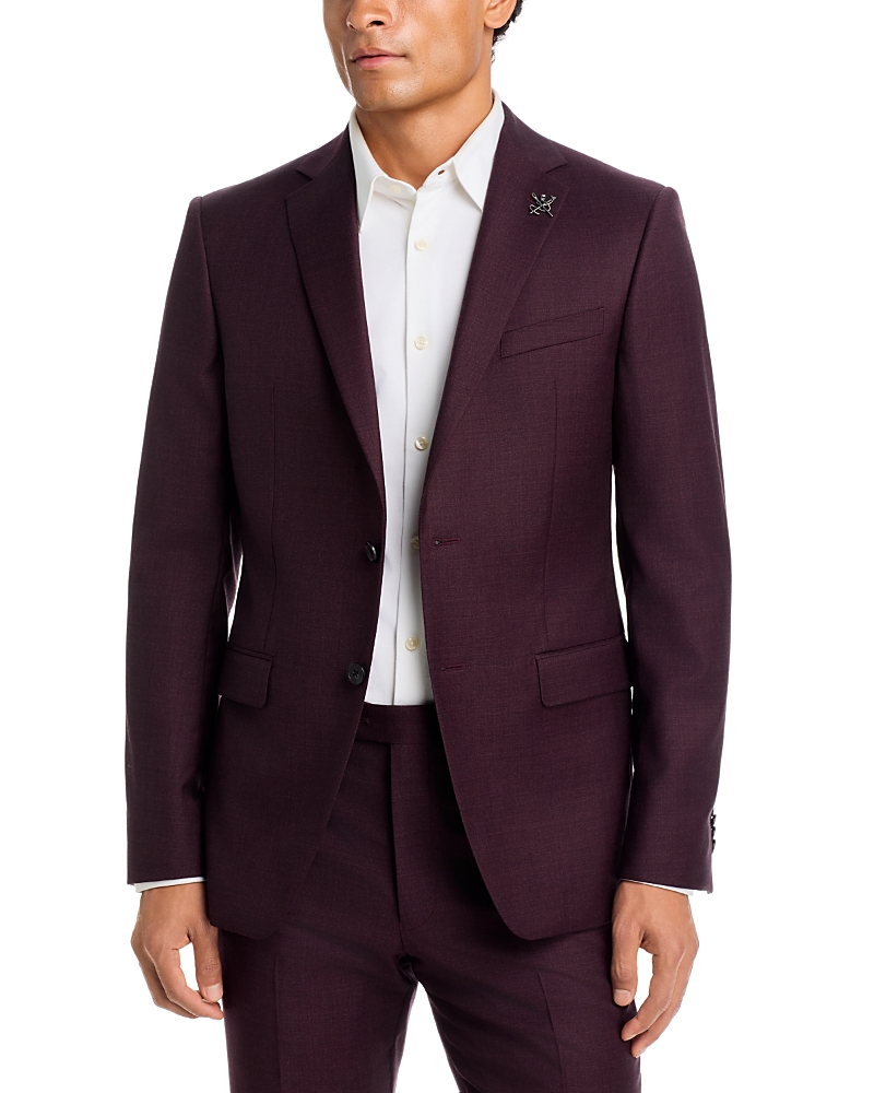 John Varvatos Star Usa Sharkskin Slim Fit Wool Suit Jacket