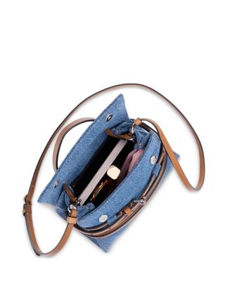 Tie Me Denim Crossbody Bag