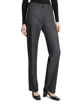 Stovepipe Straight Leg Jeans in Midnight 
