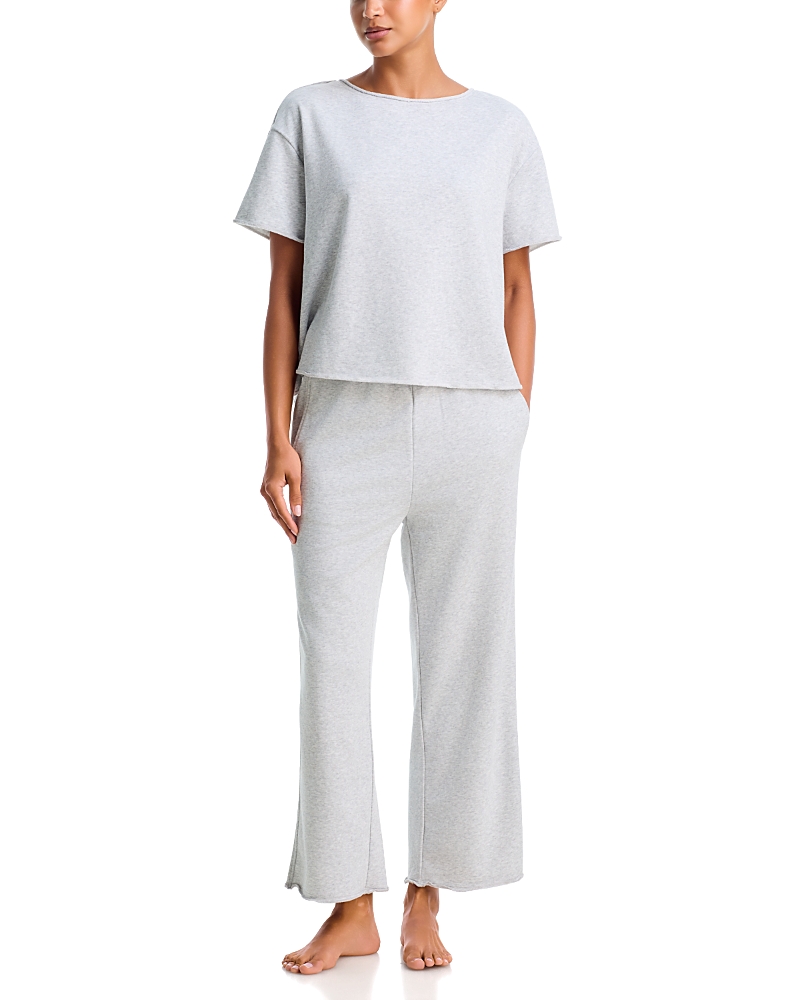 525 America Raw Edge Short Sleeve Cotton Blend Pajama Set - Exclusive
