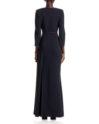Avize Belted 3/4 Sleeve Gown - thumbnail 4