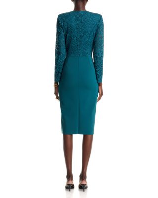 Maode Lace Bodice V Neck Dress - thumbnail 9