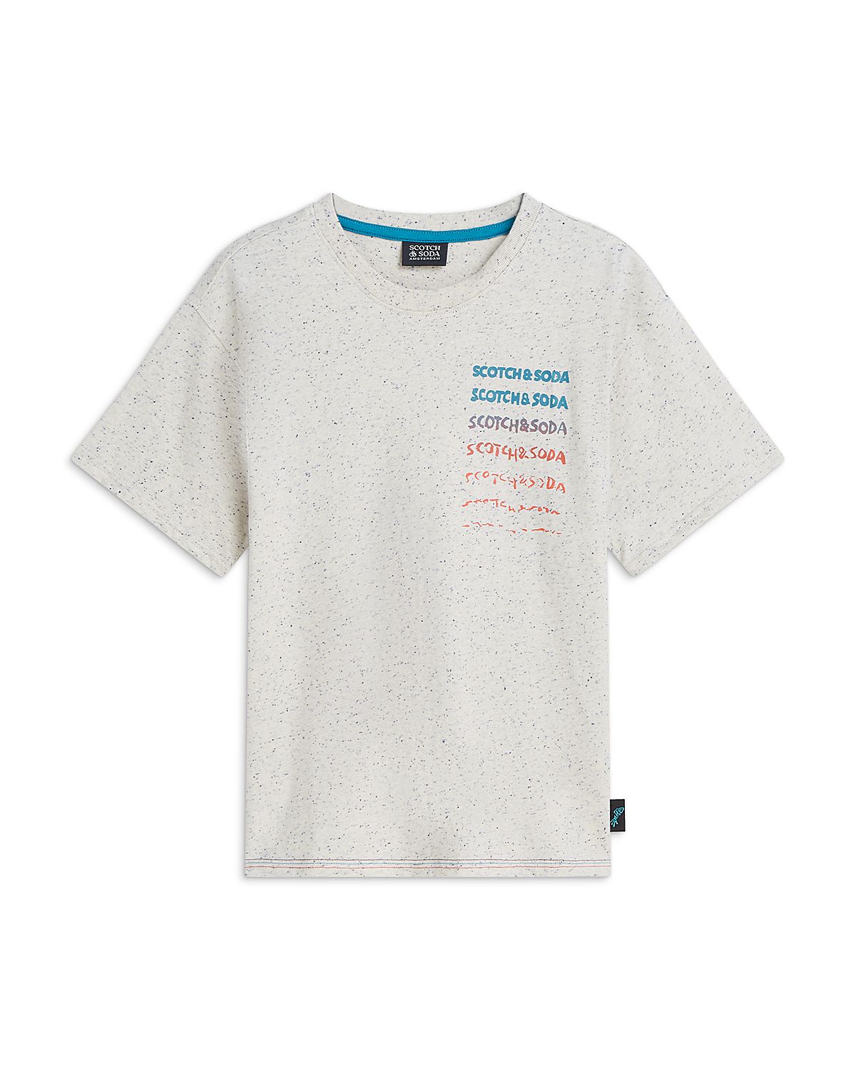 Scotch & Soda Boys' Front Artwork Neps Tee - Little Kid